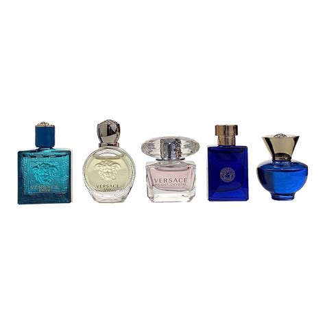 versace miniatures men gift set|versace mini perfume set women.